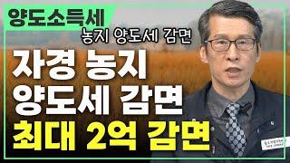 농지 양도세, 최대 세금 2억 감면┃양도소득세, 자경농지 양도세 감면