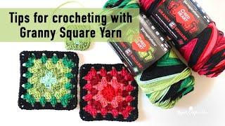 Tips for Crocheting with Red Heart All-in-One Granny Square Yarn