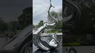 Stainless Steel Sculpture#sculpture #metalsculpture #LandscapeDesign#sculpture0755.com