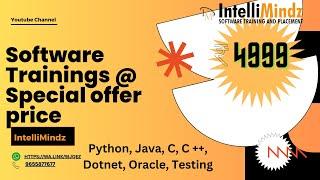 Avail Software courses at just Rs. 4999 at intellimindz Training Institute. #traininginstitute