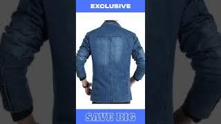 Cowboy Denim Jeans Blazer For Men