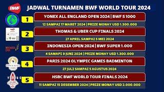 Jadwal Lengkap Turnamen Badminton 2024: BWF World Tour, Thomas Uber Cup, Jadwal Olimpiade Badminton