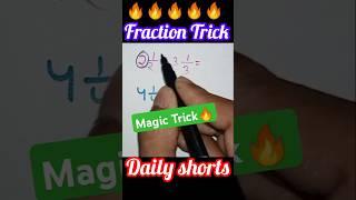 Fraction trick #fraction #fractiontricks #shorts