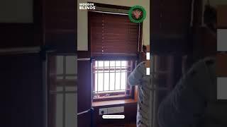 WOODEN BLINDS with Mosquito Net  , CHENNAI , COIMBATORE , SALEM ,  - Wooden Venetian blinds #shorts