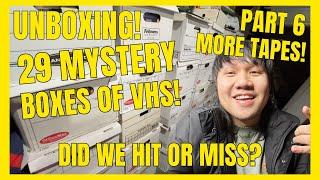 UNBOXING 29 MYSTERY BOXES OF VHS | PART 6