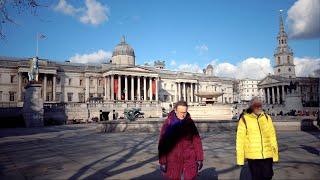 Art Gallery Square London UK 4K 英国伦敦国家美术馆广场