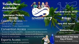 General Admission Tickets Now Available | Sept 30 & Oct 01, 2023 - GamersBay 7