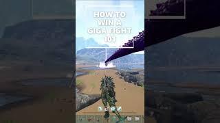 ARK HOW TO WIN A GIGA FIGHT WITH A SHADOWMANE #shorts