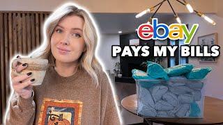 I work from home reselling thrifted clothes on eBay