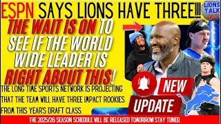 DETROIT LIONS NEWS: ESPN SAYS THE LIONS HAVE THREE!COULD THE WORLDWIDE LEADER IN SPORTS BE CORRECT?