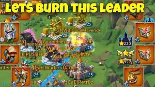 Lords Mobile - No way this dude burn! rally leader castle with 56m and a lot T4s got annihilated