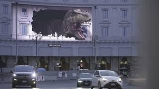 Jurassic World - Il Dominio | Ledwall Piazza della Repubblica, Roma