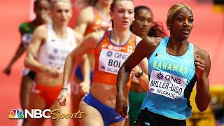 Shaunae Miller-Uibo takes 400m showdown with Femke Bol at indoor worlds, adds to her Olympic gold