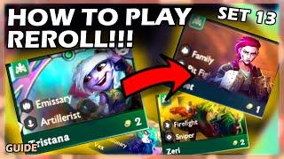 How to play REROLL!!! - TFT SET 13 Guide for beginners