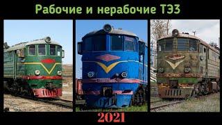 Рабочие и нерабочие ТЭ3 в 2021 году