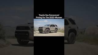 2025 Toyota 4Runner Pricing Announced!! Is It More Expensive? #toyota #4runner