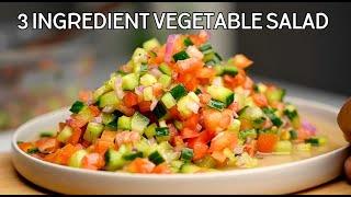 Make the Perfect Vegetable salad in 10mins with just 3 ingredients!