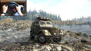 Russian Offroad VS American Wilderness - SnowRunner - Logitech G29