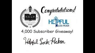 [138] HelpfulLockPicker 4,000 Subscriber Re-Drawing Winner Announcement