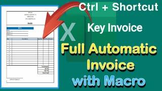 Create Automatic invoice With shortcut Key | customer invoice with micro record | Nasir IT Solution