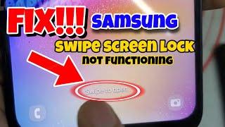 Samsung Fix Swipe screen lock not Functioning Android 14