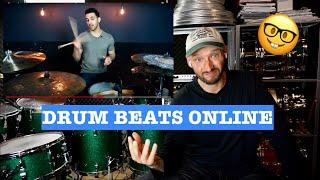  Drum Prof Reacts to DRUM BEATS ONLINE lesson video