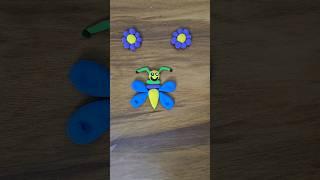 BUTTERFLY CLAY MODELING #Thaksan#butterfly#butterflysong#creative#beauty#viral#shorts#subscribe