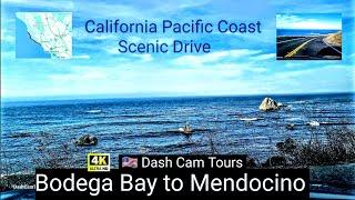 Scenic Drive - Bodega Bay, CA to Mendocino, CA - 4K