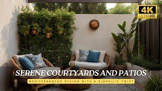 Blending Mediterranean Charm with Biophilic Design: Transforming Small Patios into Serene Retreats