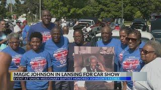 Magic Johnson returns to Lansing for Earvin Johnson Sr. Community Car Show