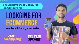 eCommerce App & website with admin panel, 3D Metaverse shopping experience