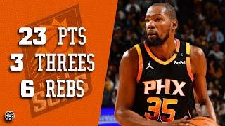 Kevin Durant 23 pts 3 threes 6 rebs vs Lakers 2425 season