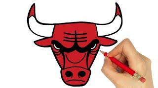 HOW TO DRAW CHICAGO BULLS LOGO