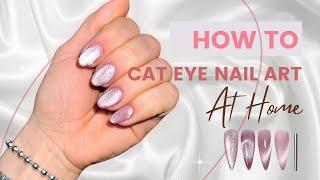 How to use Cat Eye Gel Polish - Nails at Home |No Drill BEGINNER FRIENDLY- Step by Step| Inga Ropaj