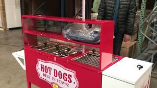 Commercial Mobile Hot Dog Cart Trailer Food Vending