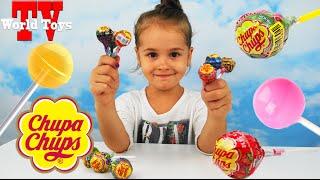 ЧЕЛЛЕНДЖ ЧУПА-ЧУПС от Арины Угадай Вкус Конфеты Challenge Candy Chuppa Chups Lollipops sweets