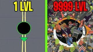 Hole.io MAX LEVEL EVOLUTION HACK! HOLE.IO WORLD RECORD SCORE! 100 Percent in Hole.io