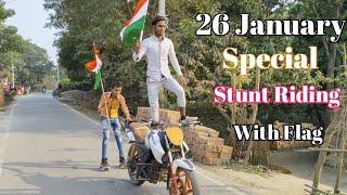 26 January Special Vlog | Stunt Riding  | ft Vivek Kumar  || Maa Tujhe Salaam | Arjun Soni Vlogs