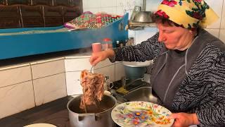 Grandmother’s Traditional Cooking – Hearty Meat Bone Stew, Homemade Cutlets & Stuffed Potatoes