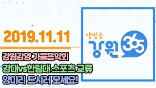 [춘천MBC] 생방송 강원365 @ 2019.11.11