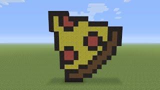 Minecraft Pixel Art - Pepperoni Pizza Slice