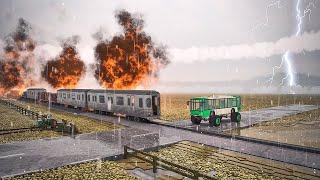 Bus vs Explosive Train DLC | Teardown