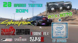 Intel Core i7-8700 + RTX 3070 — Test in 28 Games! [1080p] in 2024!