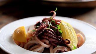 Sauteed Calamari with Parsley and Garlic