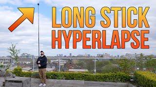 I put my camera on a long stick