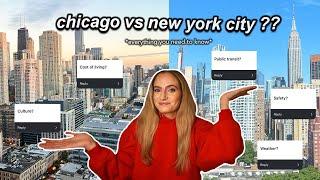 NYC versus CHICAGO: everything you need to know! cost of living, weather, pizza, public transit, etc