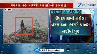 Youth gets stranded in Panam river following heavy rains in upstream areas of Dahod's Devgadh Baria