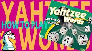 How to Play Yahtzee Words