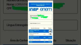 minha nota no ENEM