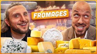 Dégustation de fromages avec le champion du monde qui est l’humain le plus adorable de la planète